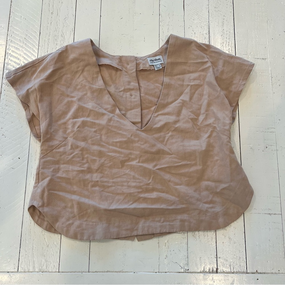 Rhythm. Top with Button Back